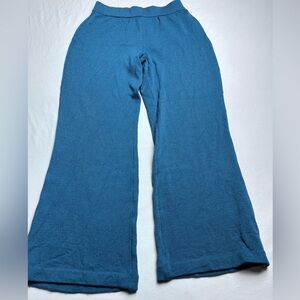 St Johns Collection Cozy Blue Wide-Leg Pant Womens